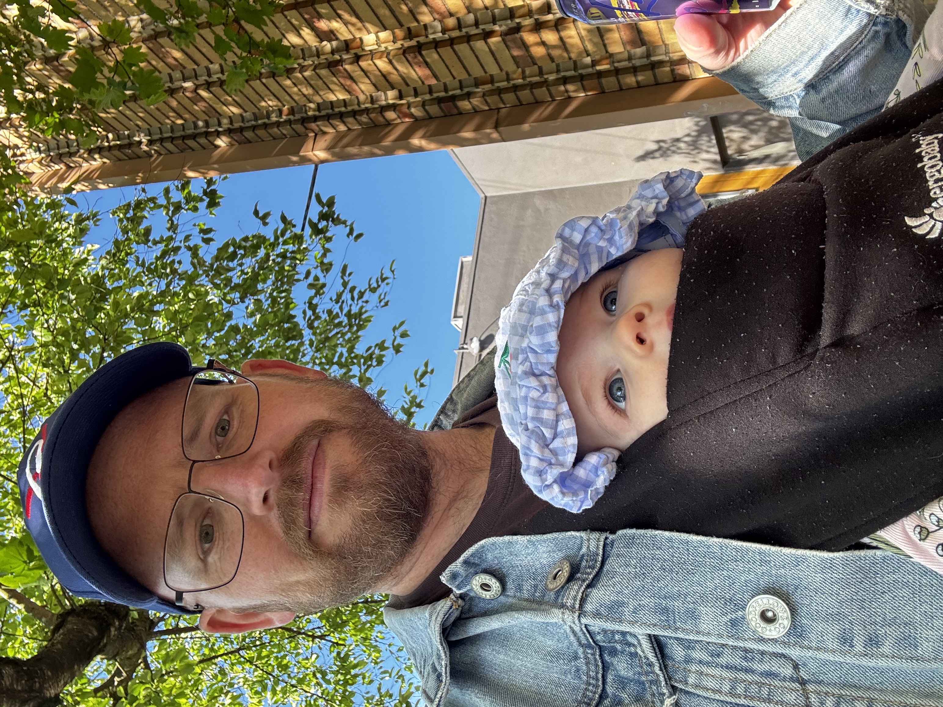 John Gilmore with his daughter on C Street