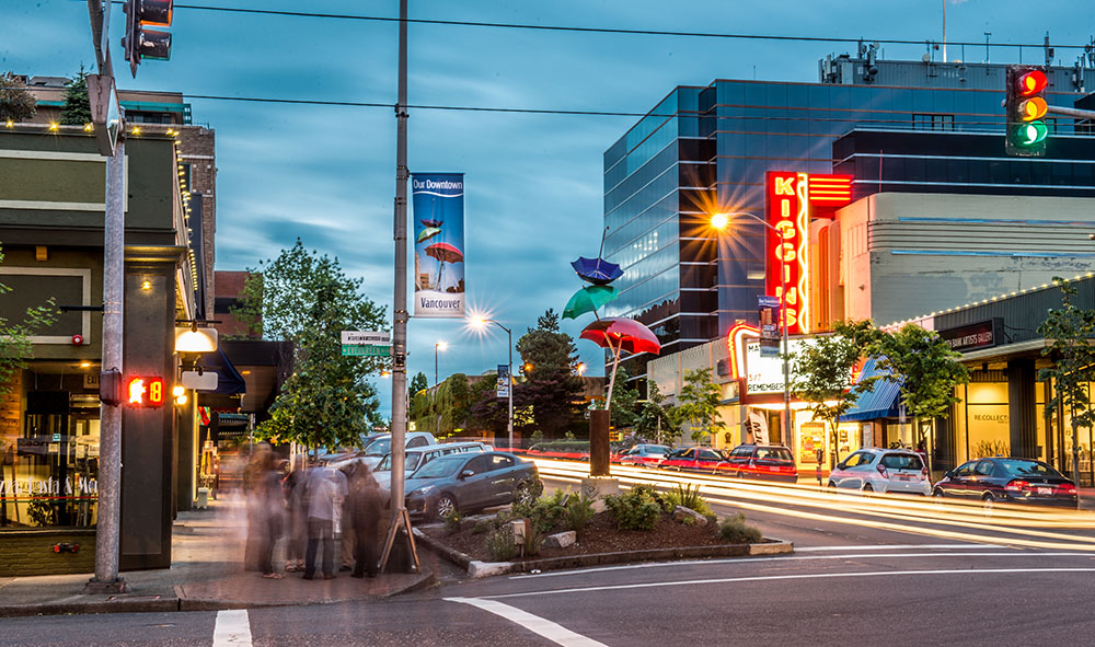 Main Street Vancouver at Night